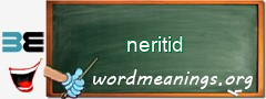 WordMeaning blackboard for neritid